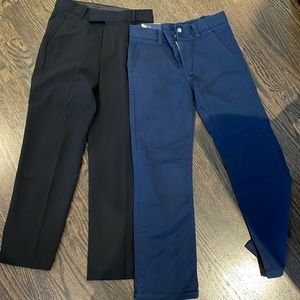 Calvin Klein black dress pants and Chaps navy khakis (NWT) both size 10